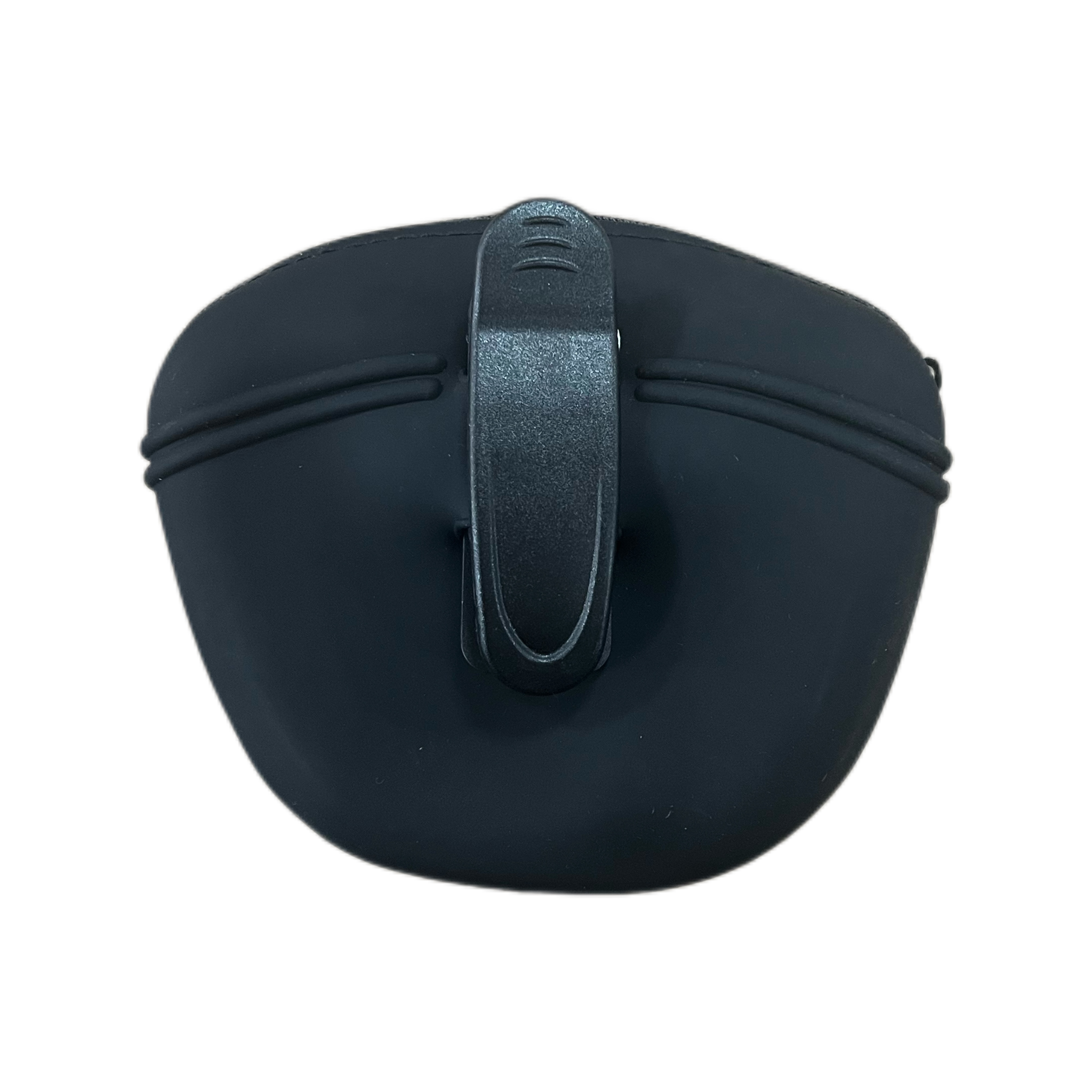 Portable Silicone Dog Waste Bag Holder with Clip – Black