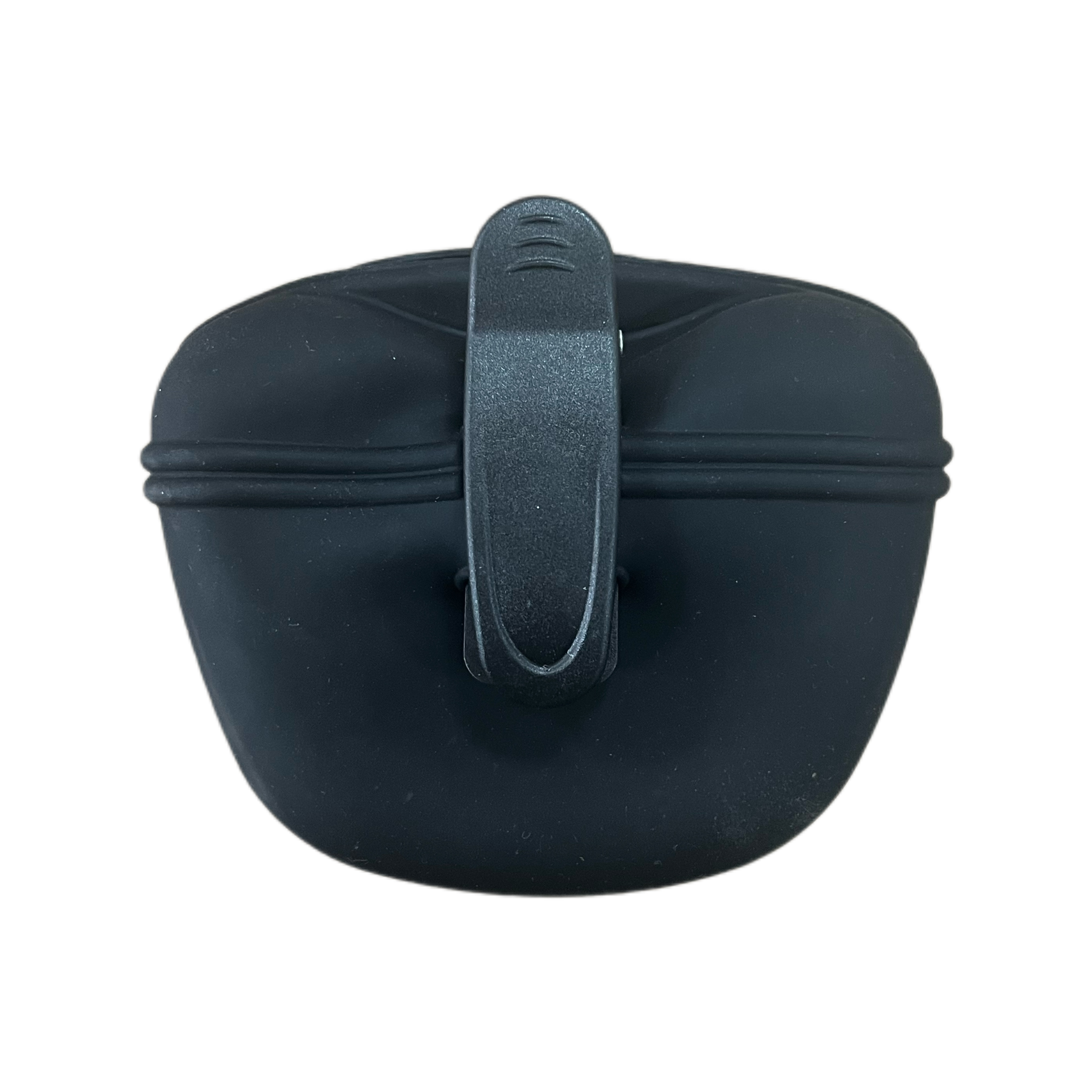 Silicone Portable Dog Waste Bag Holder with Clip – Black