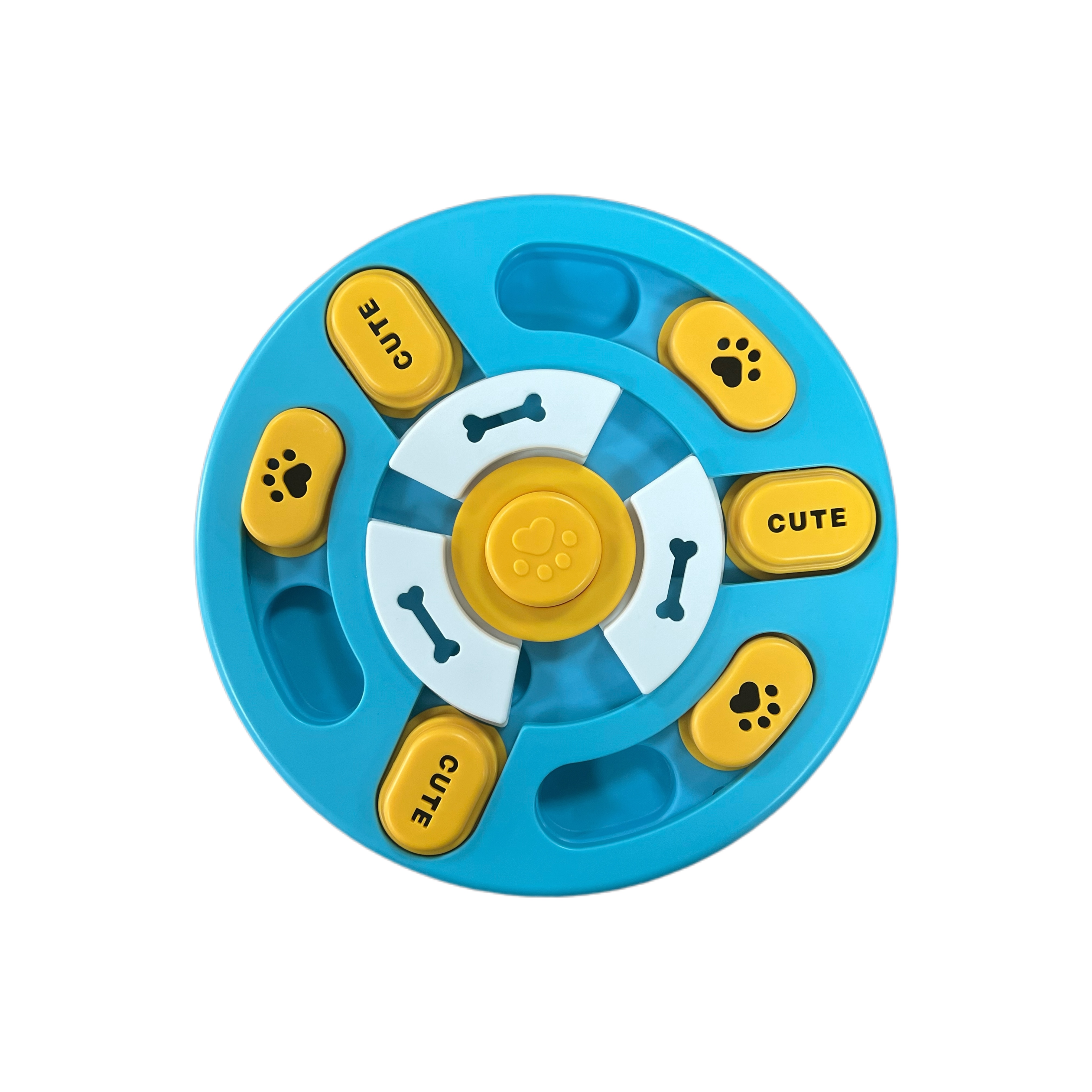 Blue Circular Dog Puzzle Toy
