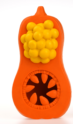 pumpkin dog chew toy