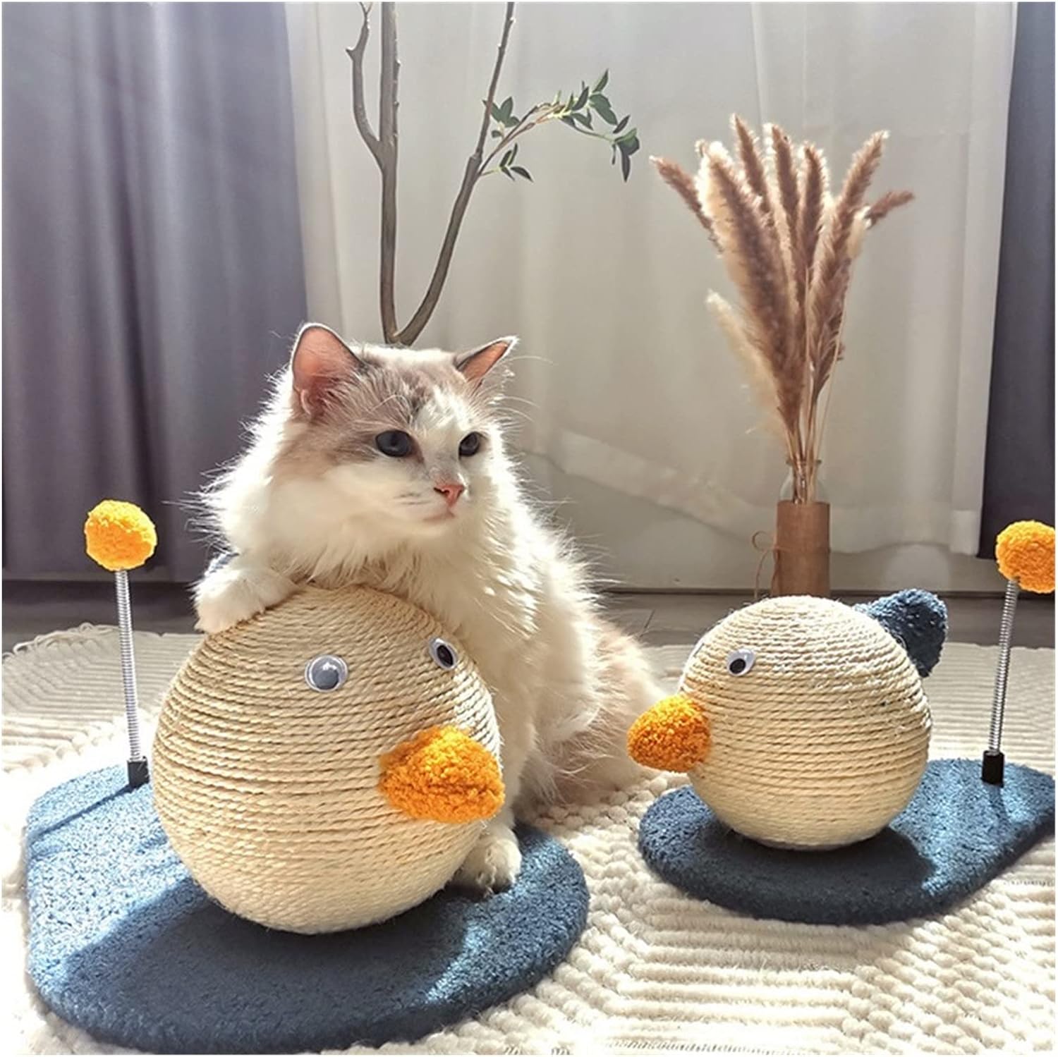 Cat Tree Cat Tower Cat Scratching Board, cat Scratching Ball, cat Climbing Frame, cat Scratching Pillar, no Dandruff, cat Toy, cat Tree Cat Tree Condo Cat Tree Indoor Climbing (Color : Large)