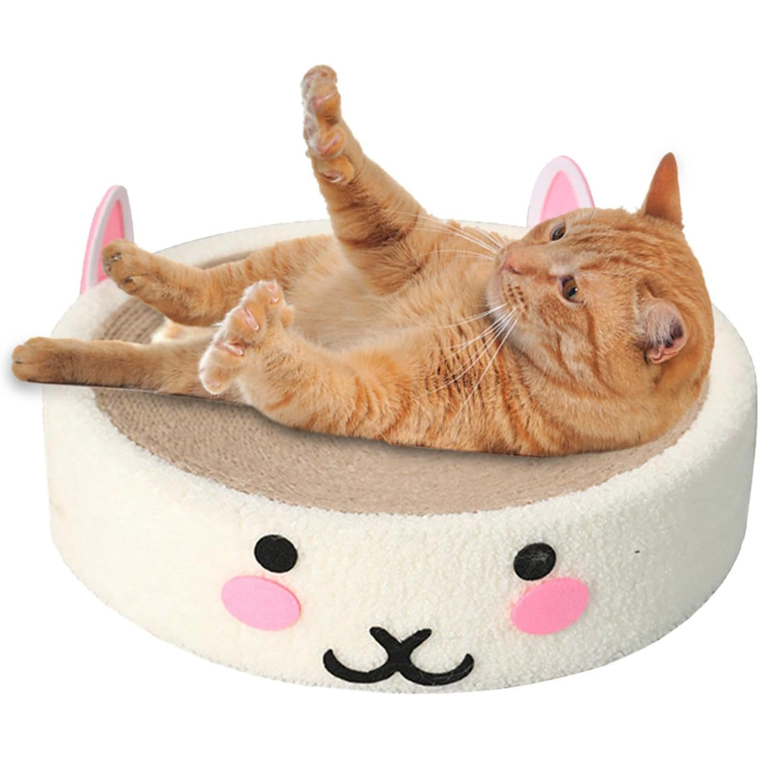 Cat Scratcher Pad Cat Scratching Board Cats Training Toys Thickened Sisal Cat Cardboard Bed Cat Scratcher Cardboard for Kitten Kitty