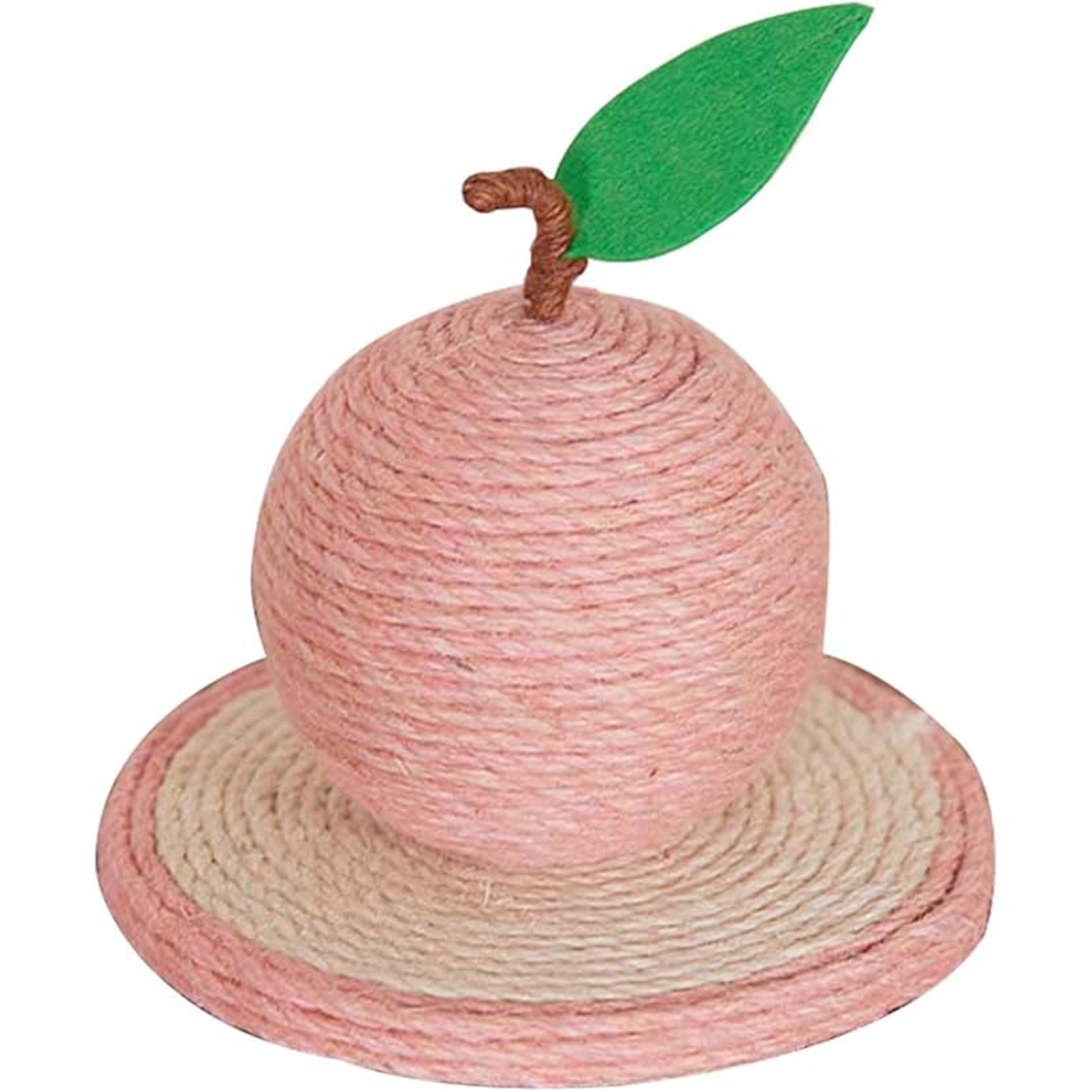 Cat Scratching Post, Cat Trees for Indoor Cats, Fruit Shaped Cat Tree, Scratch Post in Natural Sisal Rope for Kittens and Adult Cats (Pink)