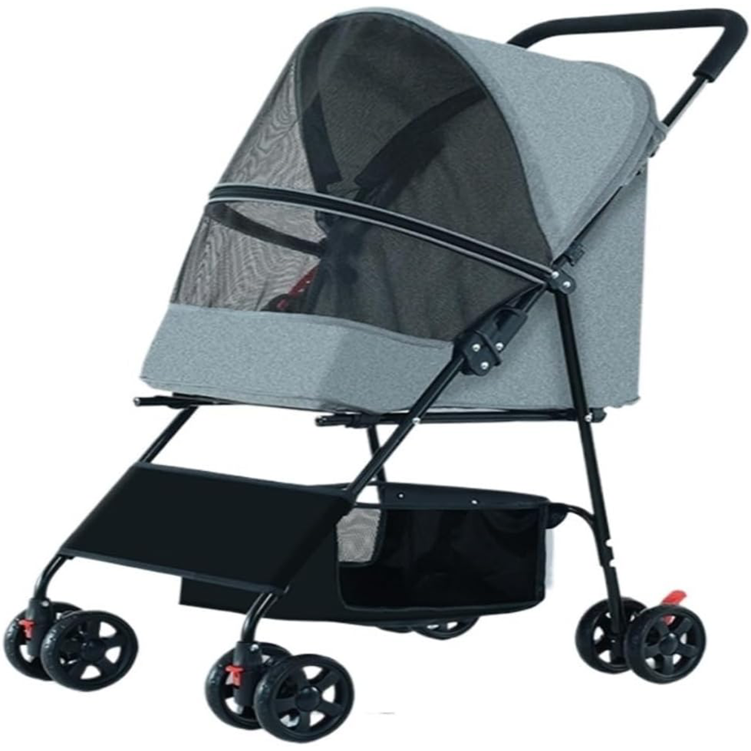 Pet Stroller for Outings, Small Pull Cart, Puppy Stroller, Dog Walking Cart, Small, Lightweight, Foldable Cat Pet Stroller Medium