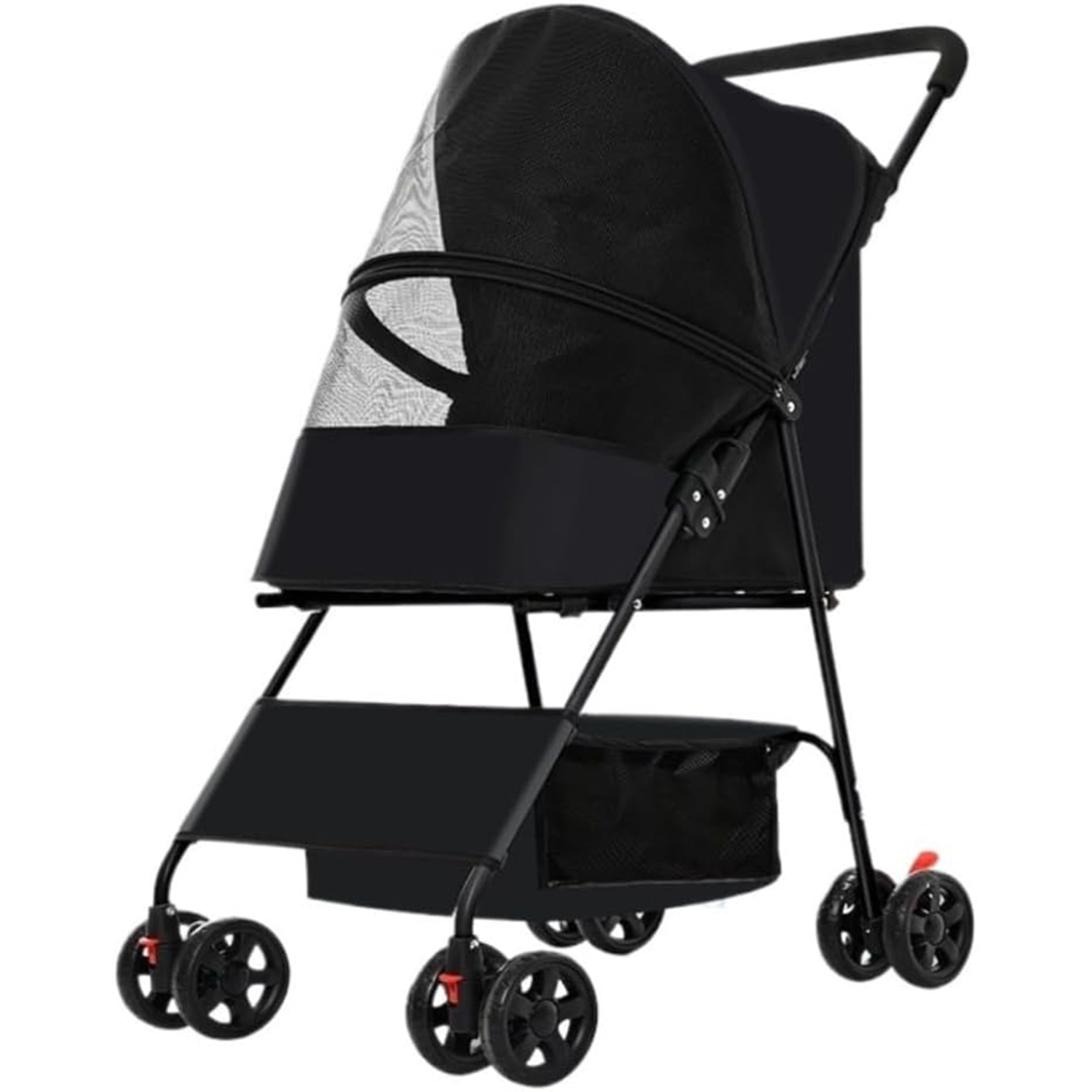 Small Pull Cart, Puppy Stroller, Dog Walking Cart, Small, Lightweight, Foldable Cat Pet Stroller Medium