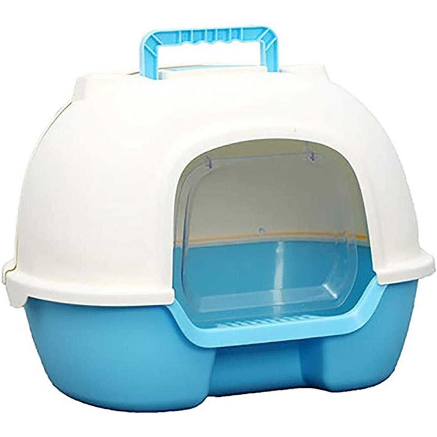 Reduces Litter Tracking Self Cleaning Litter Box（biue）