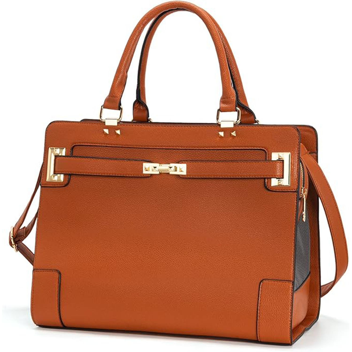 Fashion Pet Carrier Dog Cat Carrier Purse Soft-Sided Leather Handbag