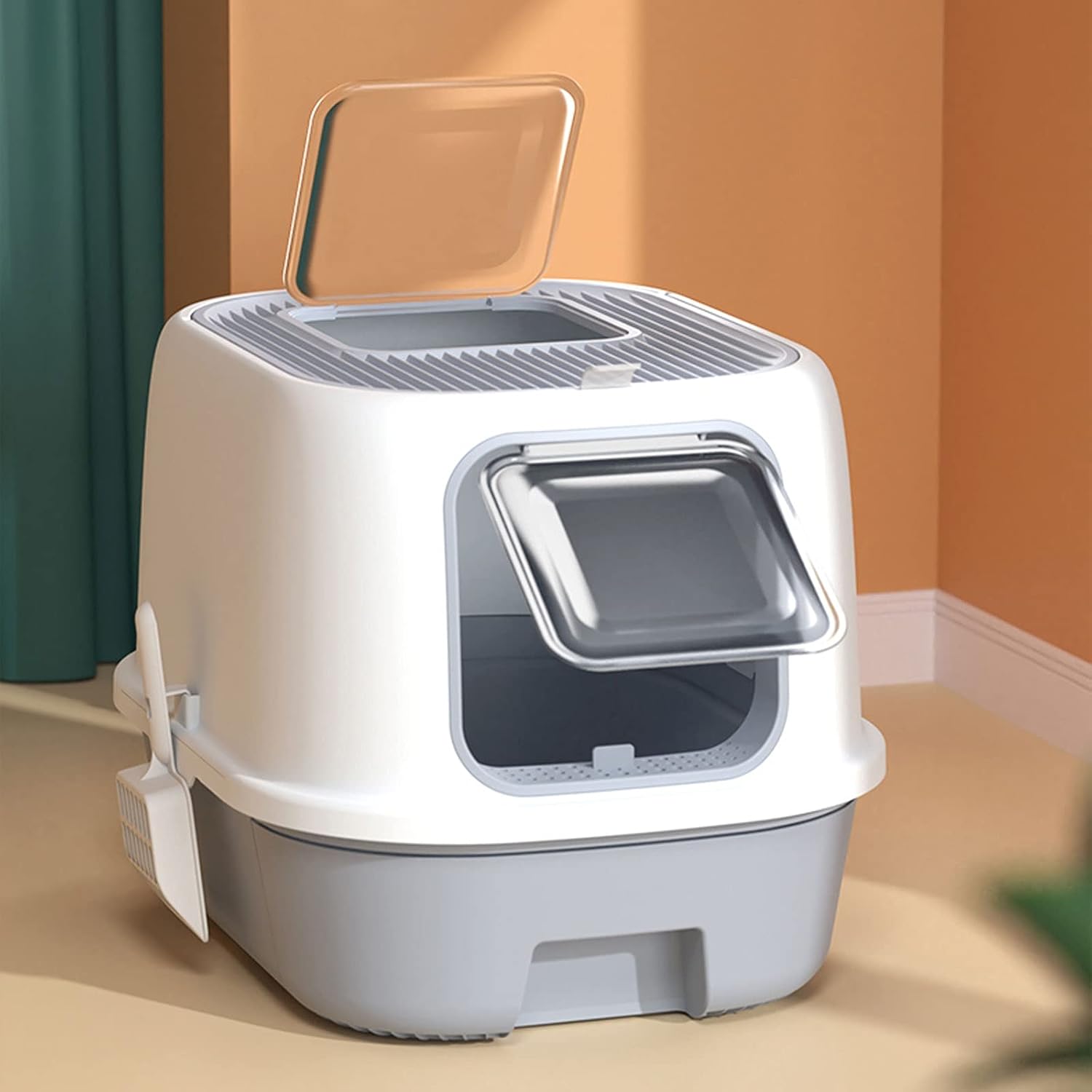 Large Cat Litter Box Pink), Green, Cat Toilet