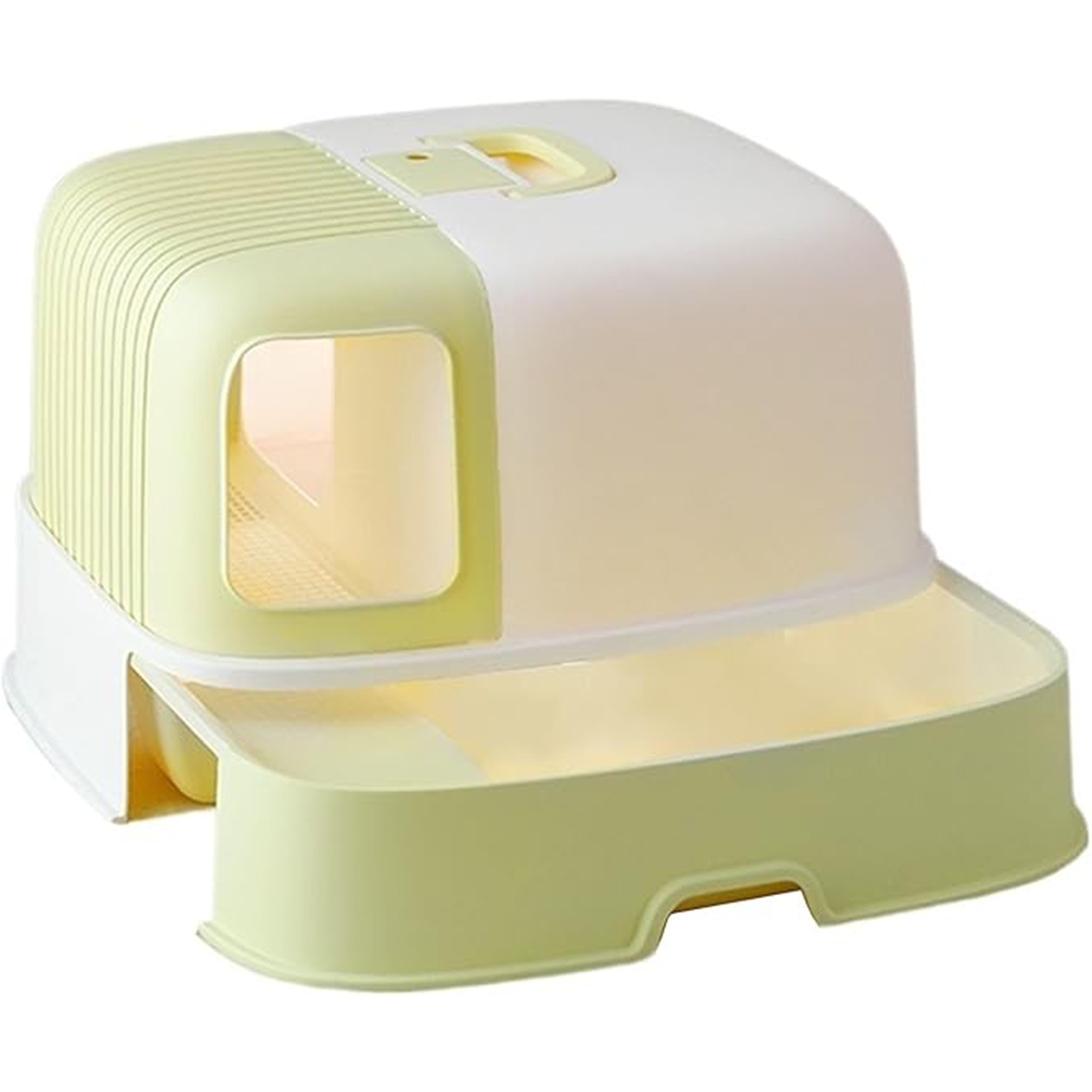 Enclosed Cat Potty with Scoop, Hooded Kitty Litter Tray