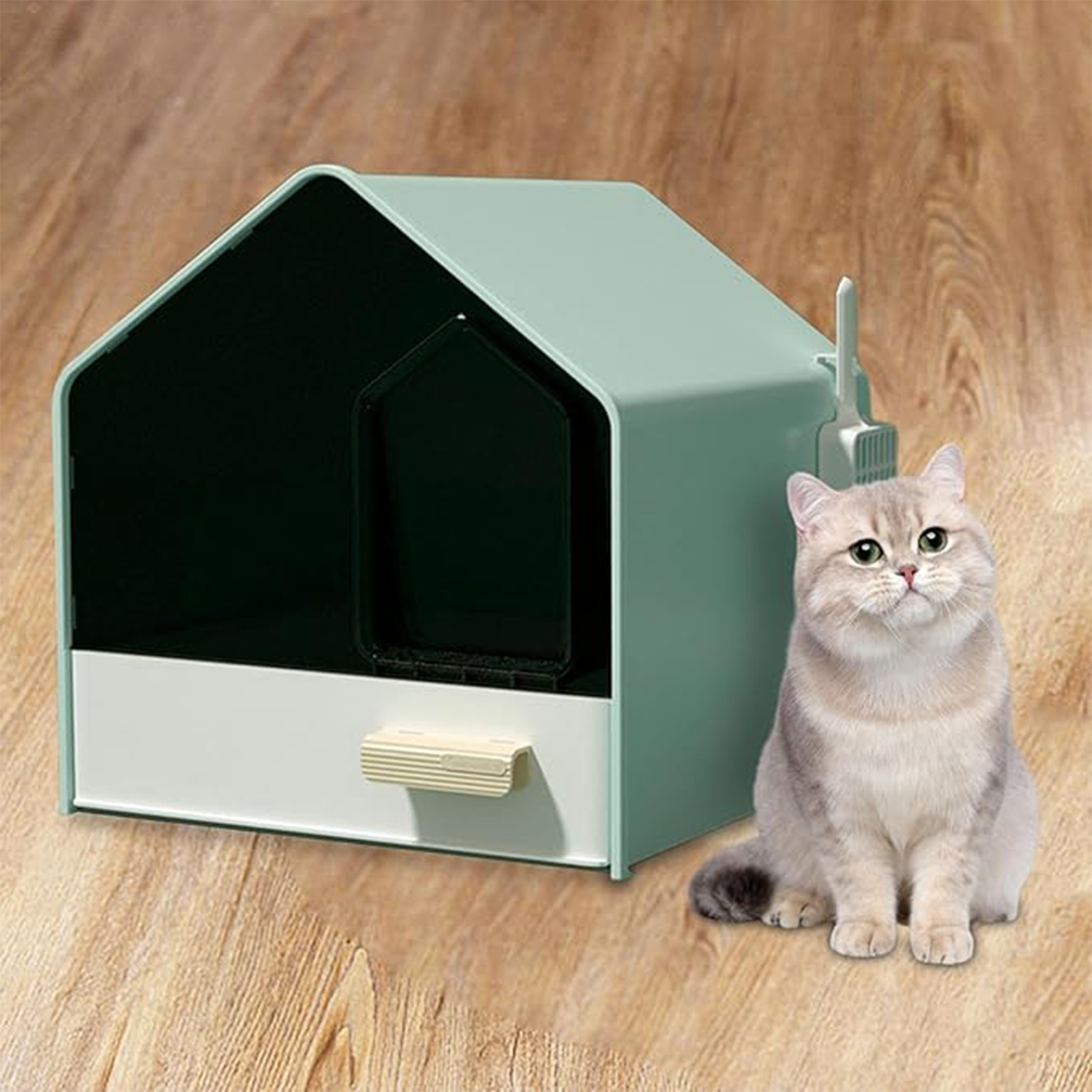 Generic Enclosed Cat Litter Tray Enclosed Cat Potty