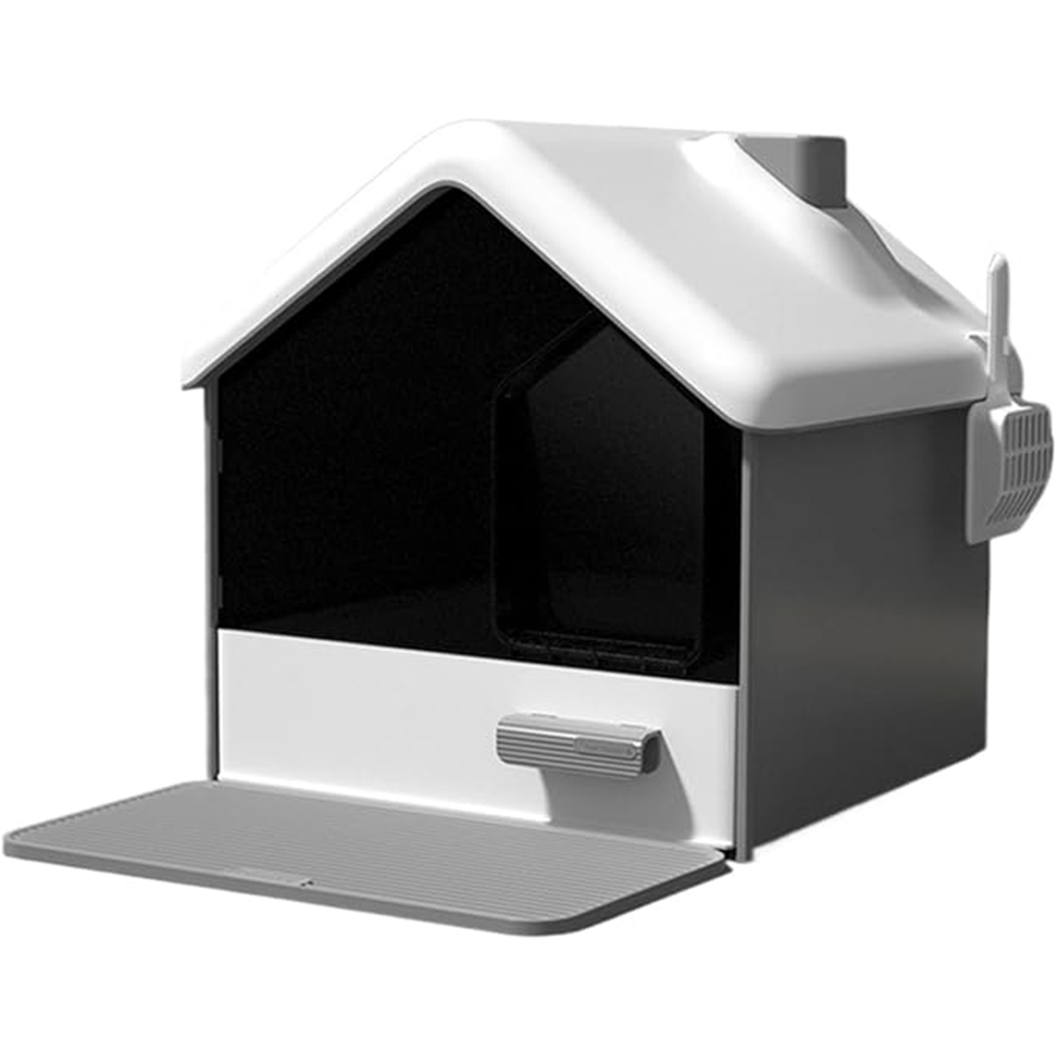 Hooded Kitty Litter Tray for Privacy and Keeping Litter Inside