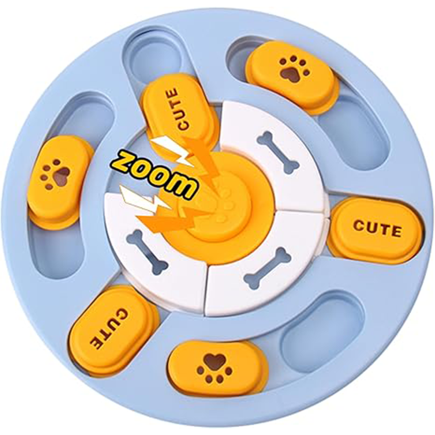 Interactive Intelligence Toy for Slow Eating (Blue-White)