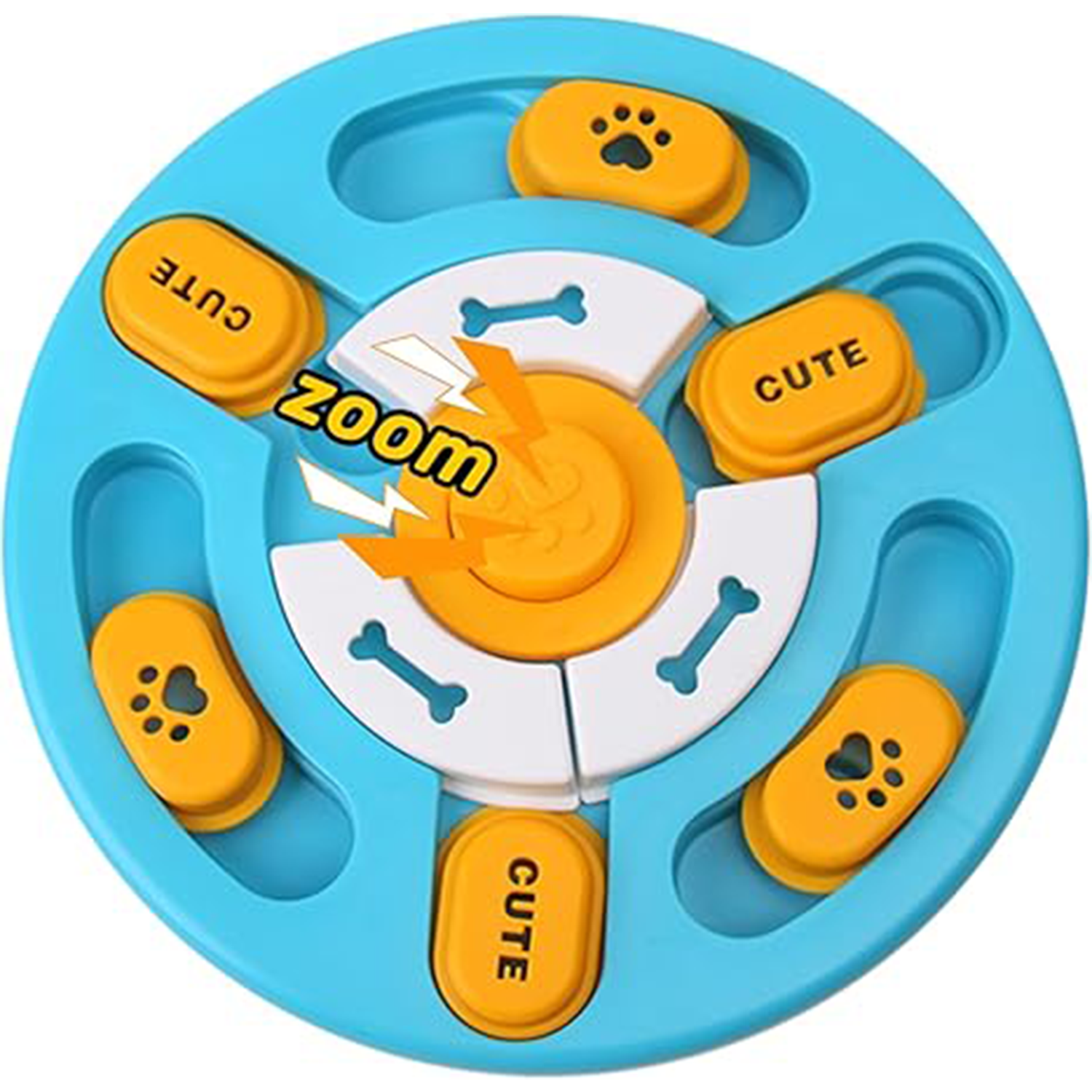 Interactive Intelligence Toy for Slow Eating (Round-Green White)