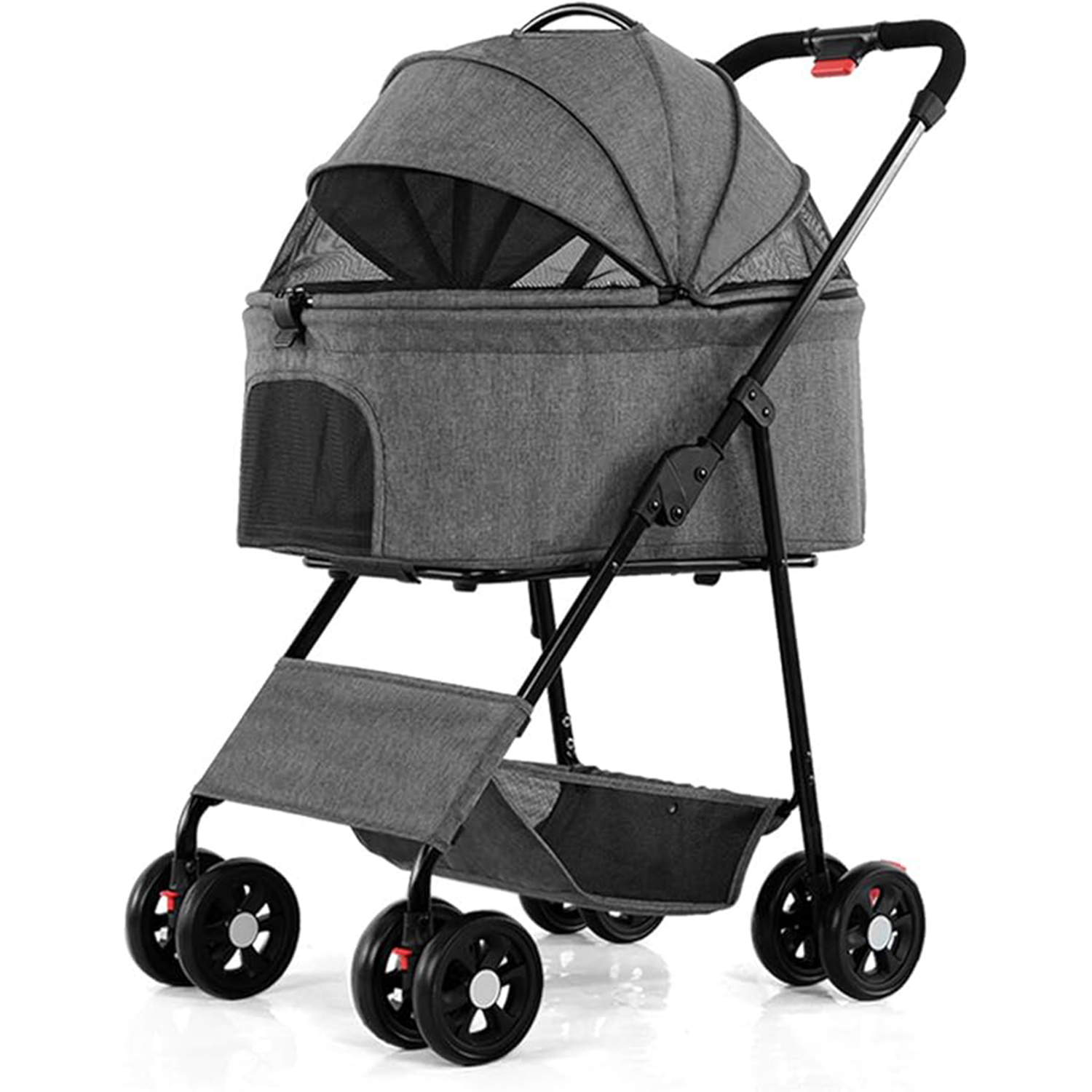 mall Medium Dogs and Cats with 3-Mesh-Window redmall Medium Dogs and Cats with 3-Mesh-Window gray