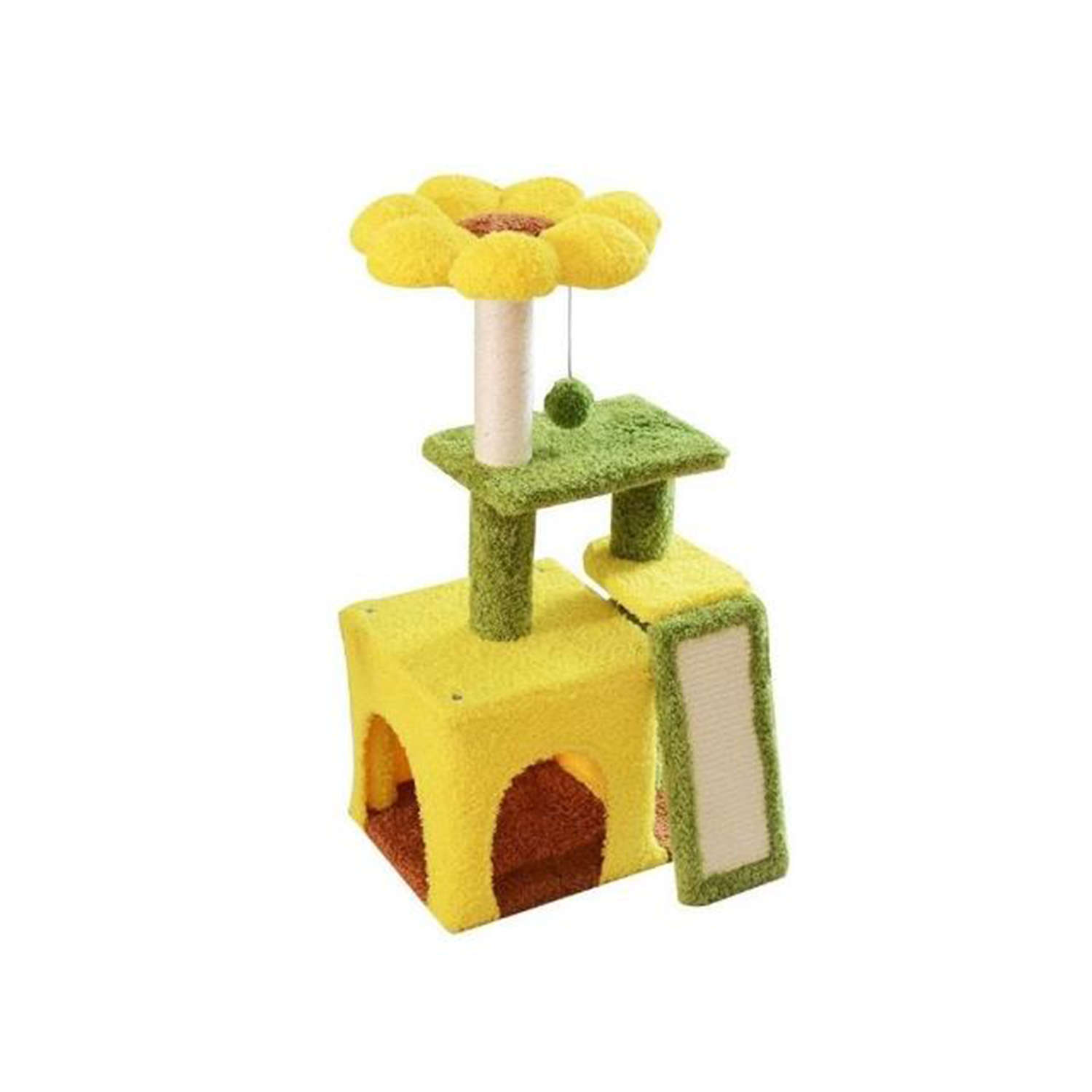 Small apartment cat scratching posts don't take up much space.