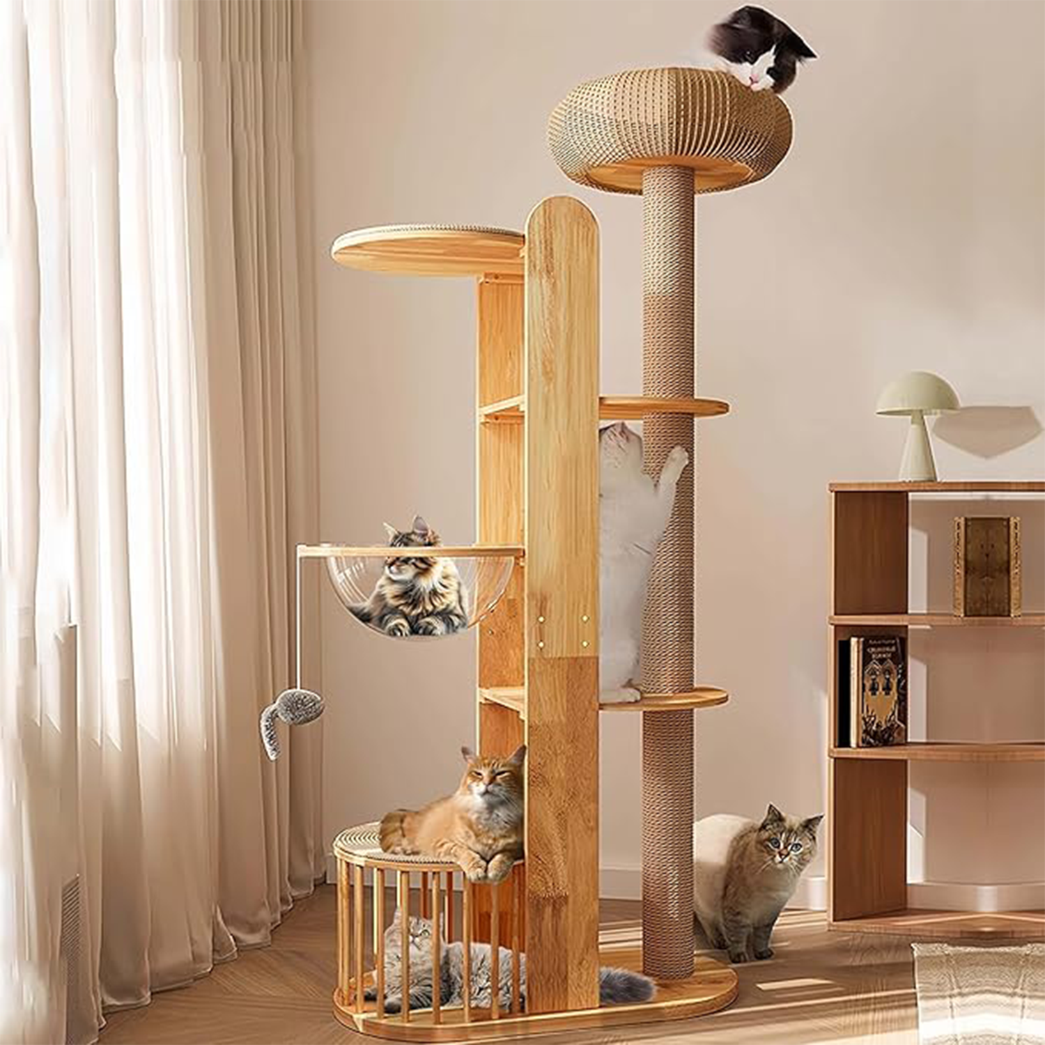 66In Cat Tower with Scratching Post