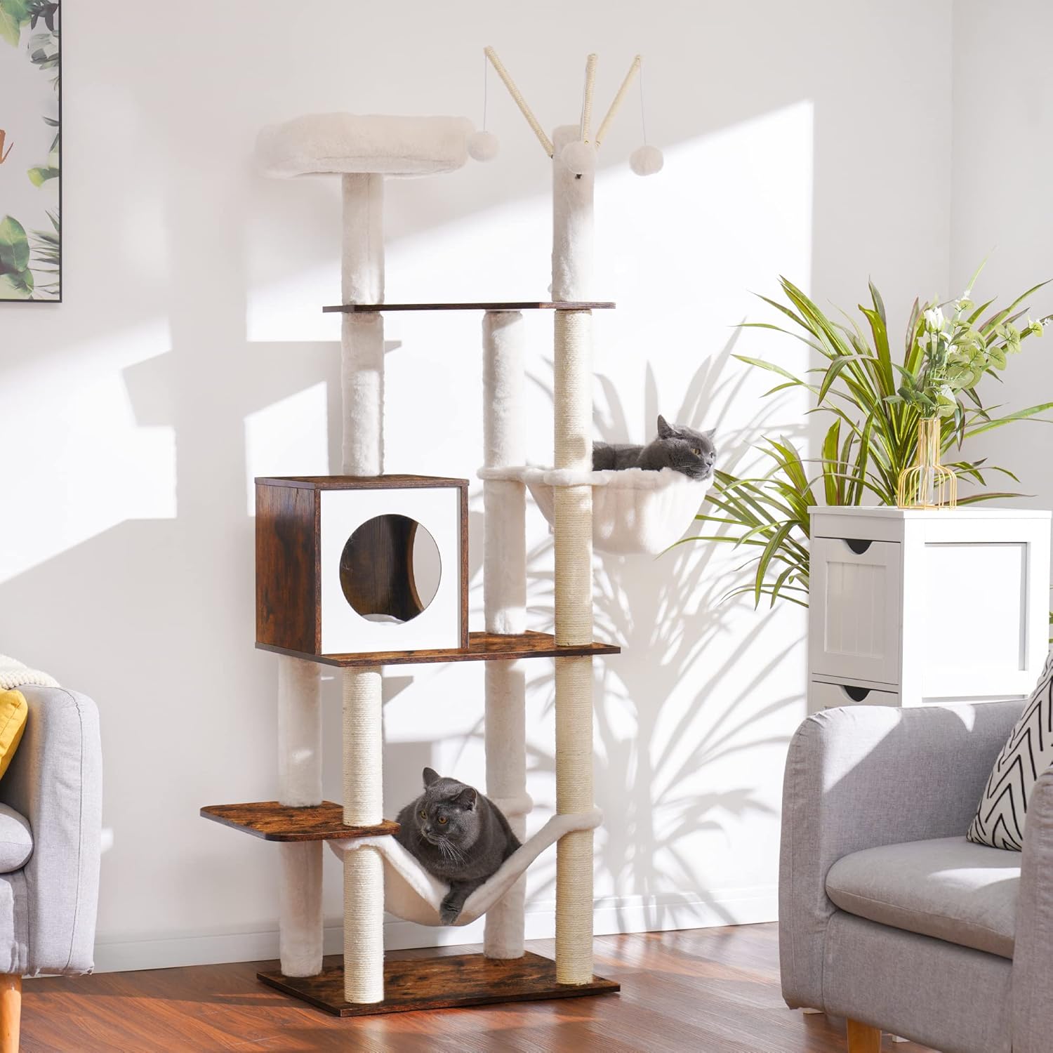  66.1“ Cat Furniture with Scratching Posts