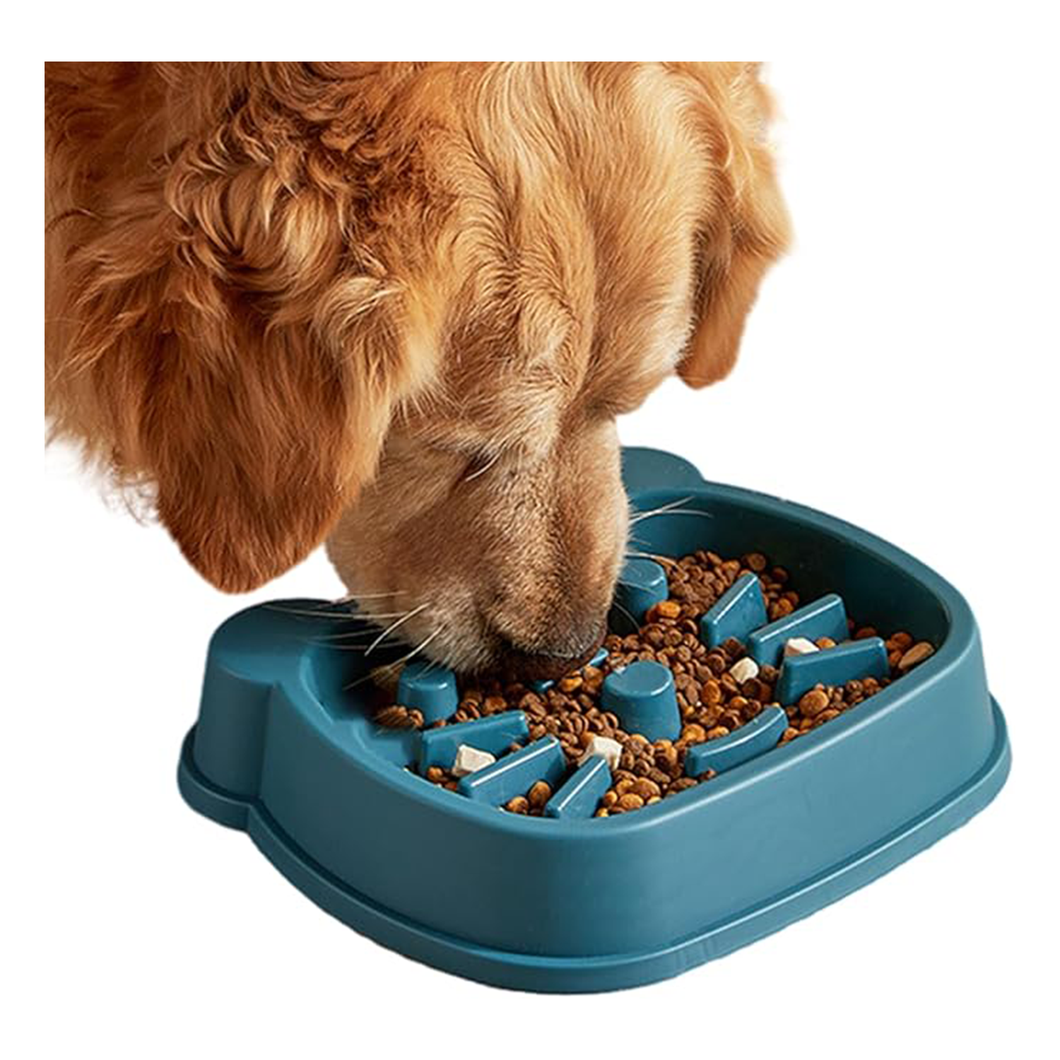 Slow Eating Dog Bowl, Slow Feeder Bowl for Dogs with Anti-Slip Base